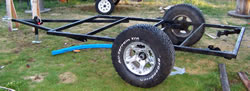 Picture of frame with axle installed